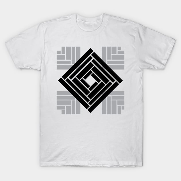 Square geometric pattern T-Shirt by Nosa rez